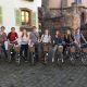 Friends biking through Colmar, France!